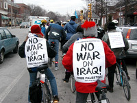 Bikes Not Bombs Protest Ride