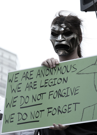 Anonymous Protest ~ Boston Common