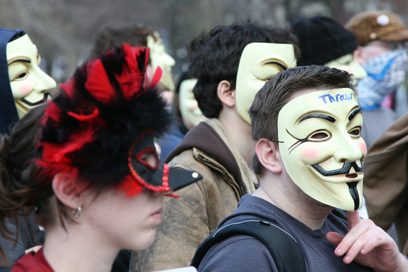 Anonymous Protest ~ Boston Common
