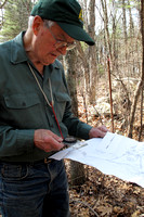Bob reviewing QRCC property boundary